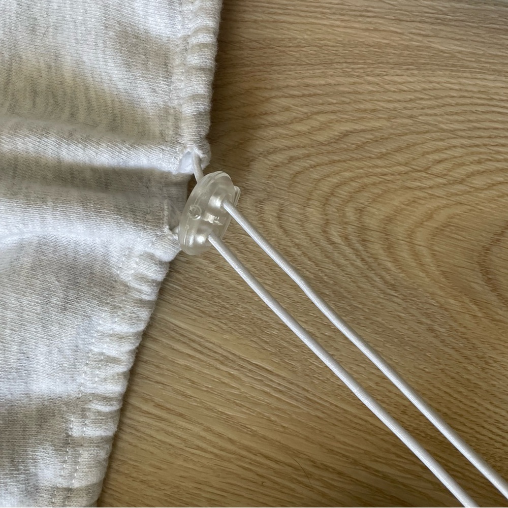 Joah Brown draw cord cropped crew - pearl grey - Picture 4 of 6
